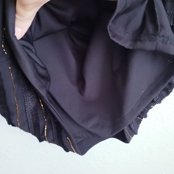 Marina Black Bead and Fringe Gatsby Mini Dress - Picture 12 of 12